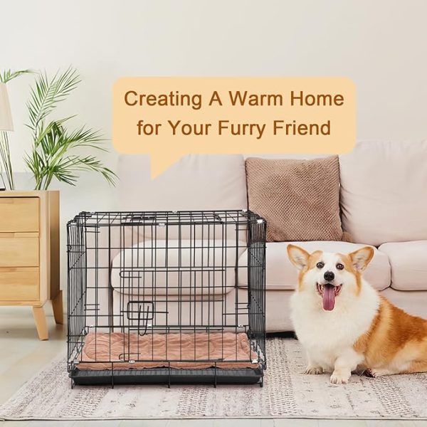 Dog Cage, Includes Leak-Proof Pan, Folding Metal Training Dog Crate, 2 Doors Puppy Pet Cage, Indoor Outdoor Basic Dog Crates, Suitable for All Kinds of Small Pets - Image 5