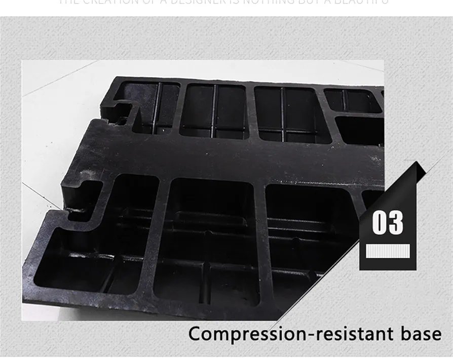 Channel Rubber Cable Protection Ramp, 3 Pack Heavy Duty Wire Tube Cable Protection Cover Ramps, Modular Interlock Connection, Floor Driveway Speed Limiter - Image 2