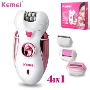 Kemei Km-2530 4 In 1 Rechargeable Cordless Lady Epilator