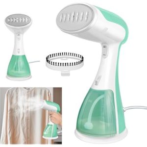Handheld Garment Steamer, 1500W Steam Iron with 300ML Large Water Tank, Wrinkle Remover with iron steamer, 30S Fast Heating, Auto-off, Portable Steamer Clothes for Travel, Home, Office