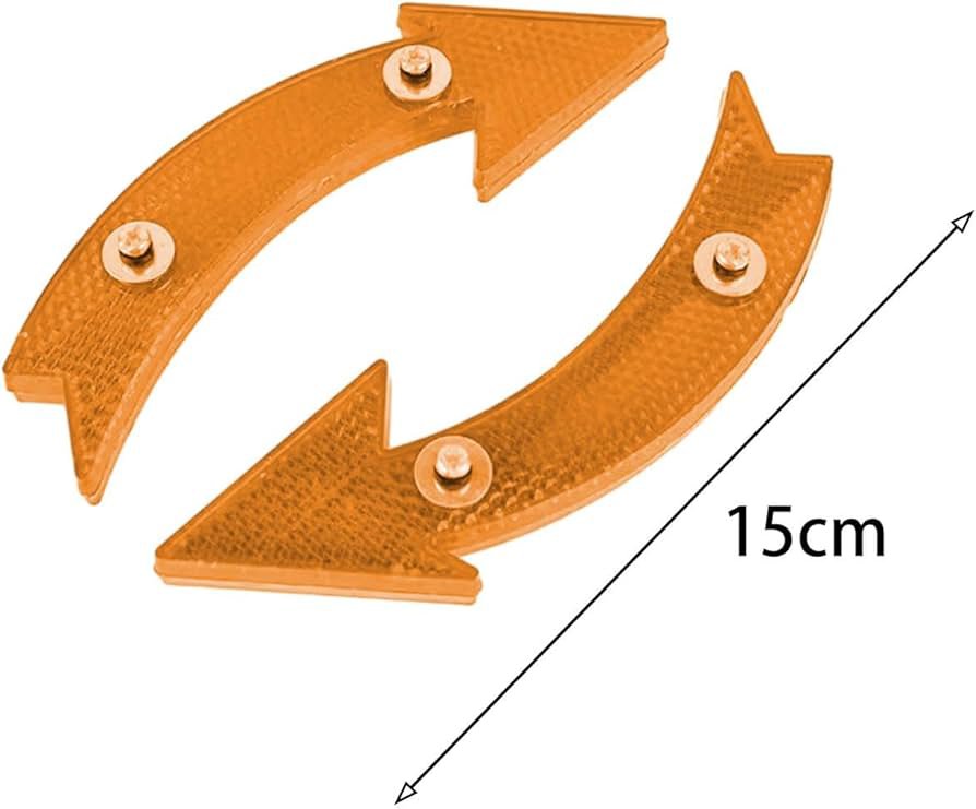 LOOM TREE 2Pcs Bike Wheel Reflectors Bike Spoke Reflectors for Mountain Bike Road Bike Yellow - Image 3