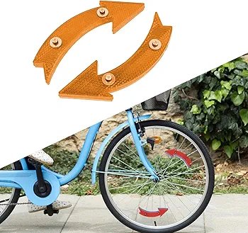 LOOM TREE 2Pcs Bike Wheel Reflectors Bike Spoke Reflectors for Mountain Bike Road Bike Yellow