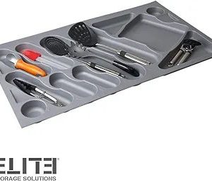 Kitchen Drawer Organiser - 900mm, Grey, RSEES1KDK0120