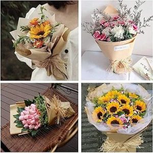 Natural Raffia Ribbon Bundles - Ideal for Gifts Wrapping, Decoration, DIY Craft( Pack x 50 g)