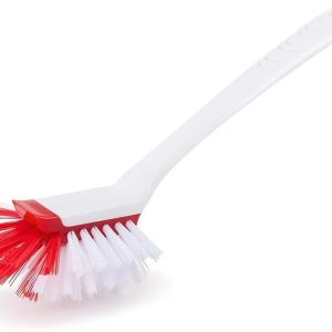LiAo L19021 Toilet Brush, 27 cm Length, Red/White