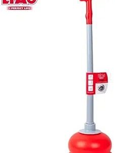 LiAo High Quality Toilet Plunger, Drain Buster Red/Grey