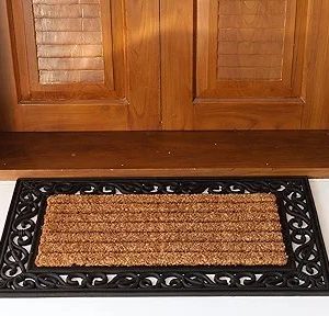 Luxury Coir Rubber Grill Door Mat, (45cm x 75cm), Rectangle