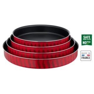 TEFAL Tempo Flame 4-Piece Set, Kebbe Dishes 28/30/34/38cm