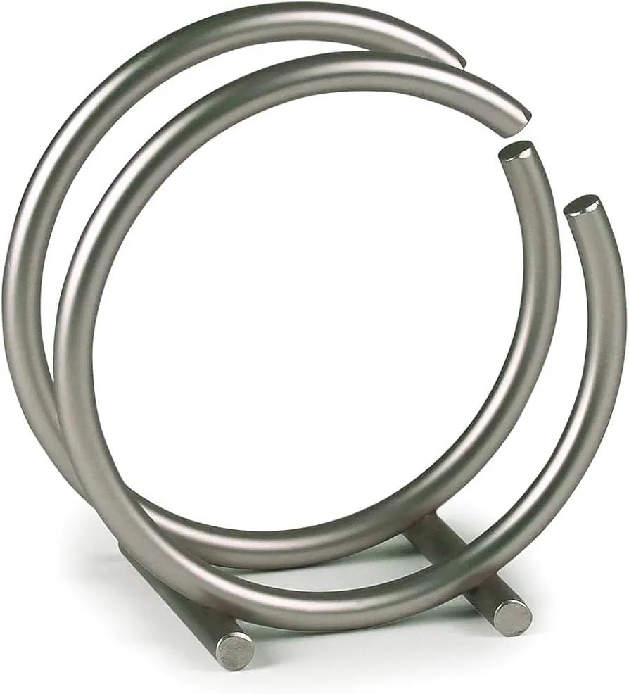 Napkin Holder for Dining Table - Tissue Paper Stand for Kitchen, Table, Home D?cor, Office, Restaurant, Tissue Dispenser Organizer for Dinner Tables, Kitchen, Bathroom (Silver)11cm - Image 3