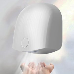Wall-mounted automatic sensor hand dryer, 1200W commercial intelligent induction hand dryer for home shopping malls, 11.102 x 7.165 x 9.173 in (white)