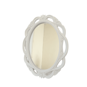 mirror white oval 73*54cm