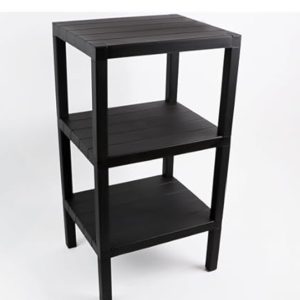 Plastic table 3 rack black  29*38*74cm