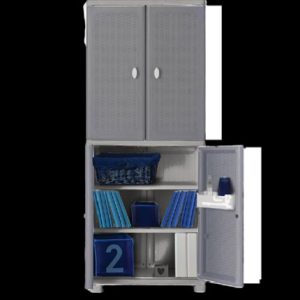 Plastic cabinet 4 door. dark grey 70*40*173cm