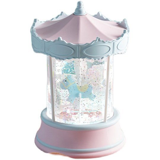 Music Box Carousel Crystal Light Ball - Birthday Gift for Girls