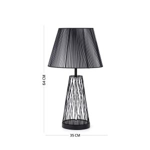 Metal Wiring Base Table Lamp Black -64CM

in stock