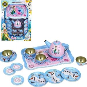 metal steel tea set toy