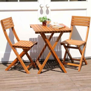 Wood  foldable table  outdoor 60cm