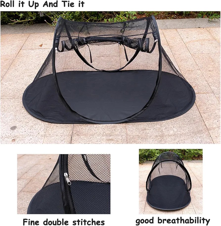 Cat Tent Outdoor, Pet Enclosure Tent Suitable for Cats and Small Animals, Indoor Playpen Portable Exercise Tent with Carry Bag?Black