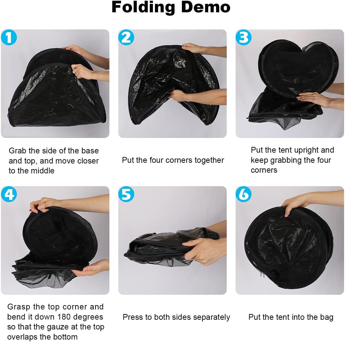 Cat Tent Outdoor, Pet Enclosure Tent Suitable for Cats and Small Animals, Indoor Playpen Portable Exercise Tent with Carry Bag?Black - Image 4