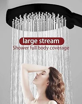 Shower head with hose. Large XXL shower head, explosion-proof stainless steel shower hose - Image 4