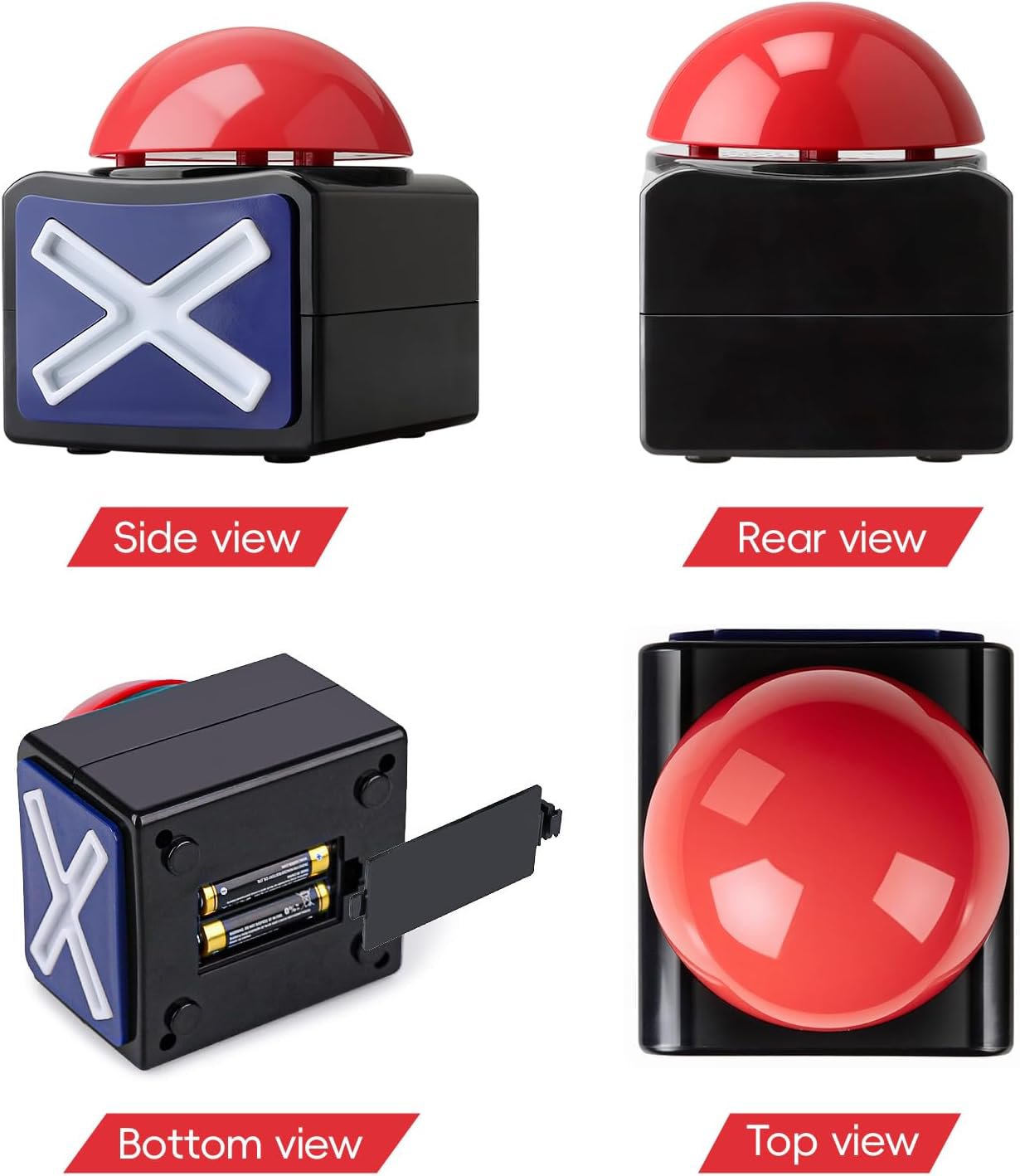 Game Answer Buzzer Lights and Sounds Buzzers Game Show and Classroom Buzzers Sound Light Alarm Button Quiz ABS Fun1pc - Image 5