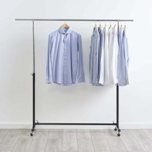CLOTHES STAND RAIL CHROME ADJUSTABLE  heavy duty  hold up to 80 kg w 120*180 CM