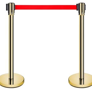 retractable Red Carpet pole & rope Crowd 1.5 M Control Barriers Used for Hotel, Party, Wedding, Exhibition