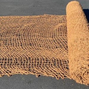 Dual-Standard Mesh Hand-Weaved Coconut Coir Net Raw Pattern Fibe..2m. width.  by 1 meter length