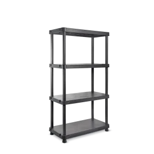 Mano 4 Tier Plastic Shelving Unit Storage Racking Shelves For Home Garage Warehouse