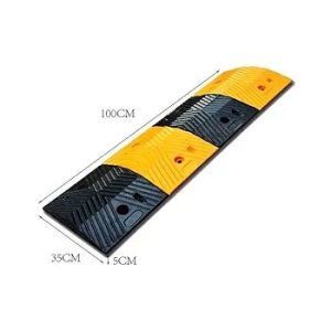 Slope pad Rubber Speed Bump, Vehicle uphill service ramps non-slip durable outdoor car ramps parking entrance speed bump100cm 3-5CM