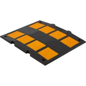 Slope pad Rubber Speed Bump, Vehicle uphill service ramps non-slip durable outdoor car ramps parking entrance speed 57*48*5cm 10.5kg