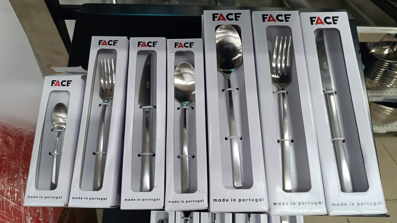 stainless steel table service set utensil face mariza Portugal 6pcs/set - Image 2