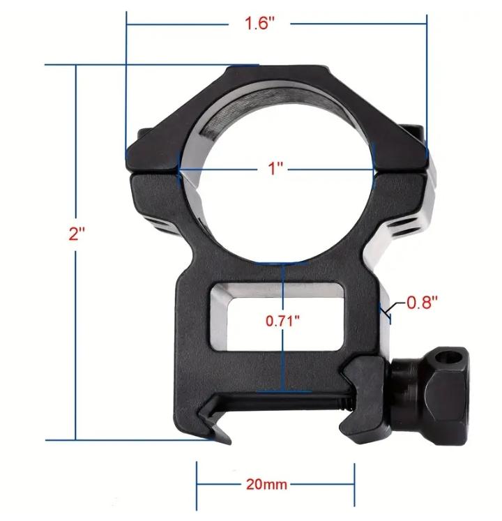 riton optics RT-M 20-30mm high scope rings - Image 2