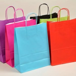 Coloured Kraft Retail Paper Bags