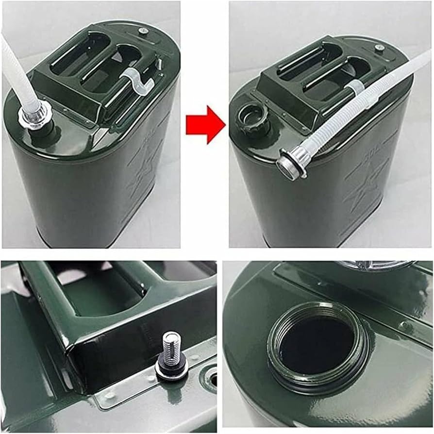 Engine fuel Dipstick Tube Plastic Pipe Oil Guide Fuel Filter Dispenser with Aluminum Cover with Filter Strainer 60 liter - Image 2