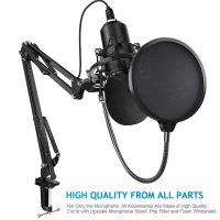 YOTTO USB Microphone Cardioid Condenser Mic - 192KHz/24bit Plug and Play Professional Studio