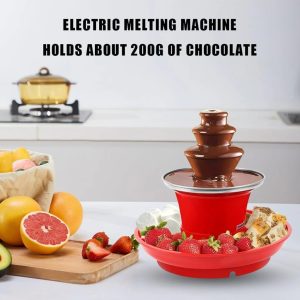 Bewinner Chocolate Sauce Fondue Fountain, Three Layers