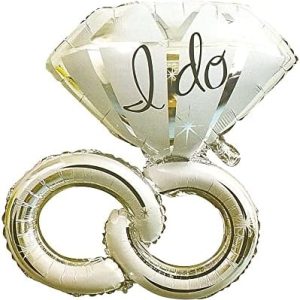 Generic Foil Balloon With I Do Word And Engagement Ring Design For Party