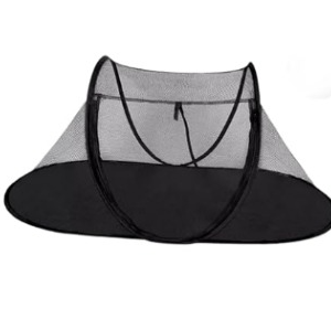 SECRET DESIRE Dog Tent House with Storage Pouch Pet Enclosure for Park Deck Outdoor Indoor Full Black