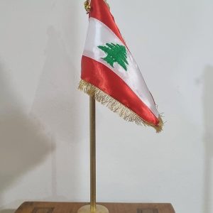 Lebanese Desk Flag beads silk touch
