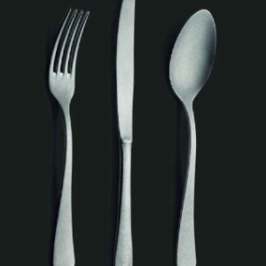 stainless steel table service set utensil face Volga vintage Portugal 6pcs/set