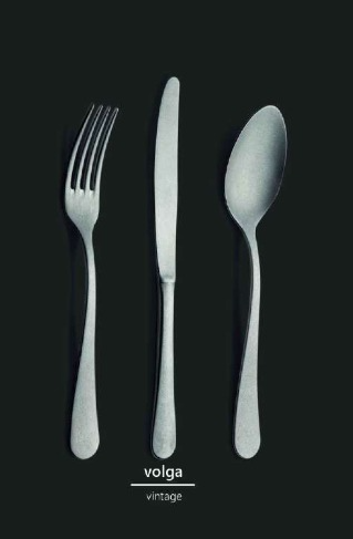 stainless steel table service set utensil face Volga vintage Portugal 6pcs/set