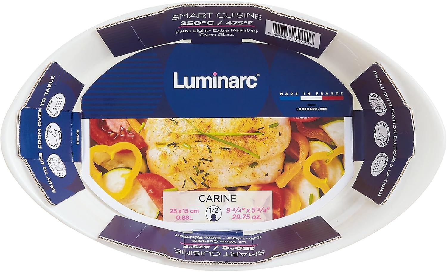 luminarc white oval oven dish - Image 3