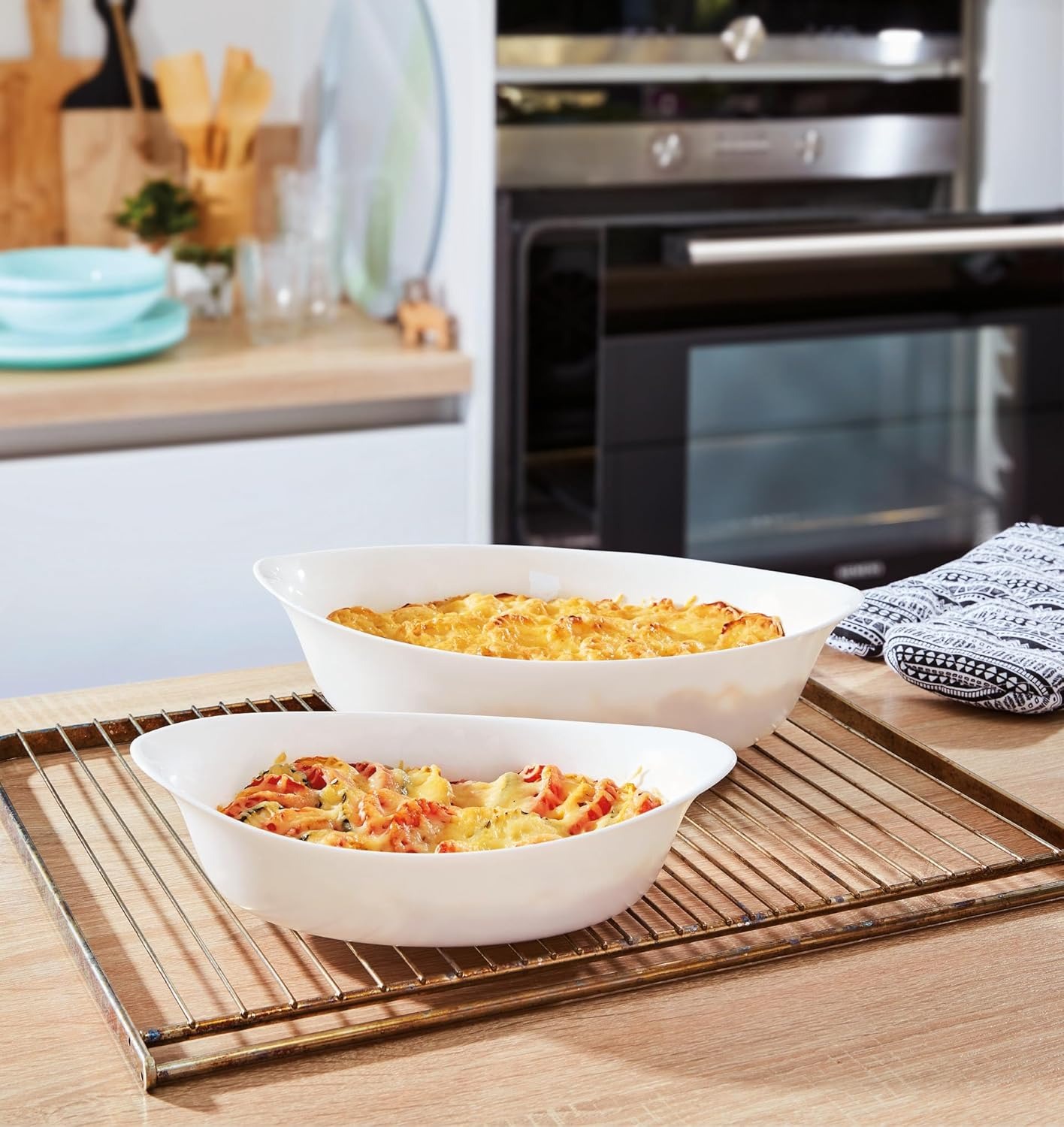 luminarc white oval oven dish