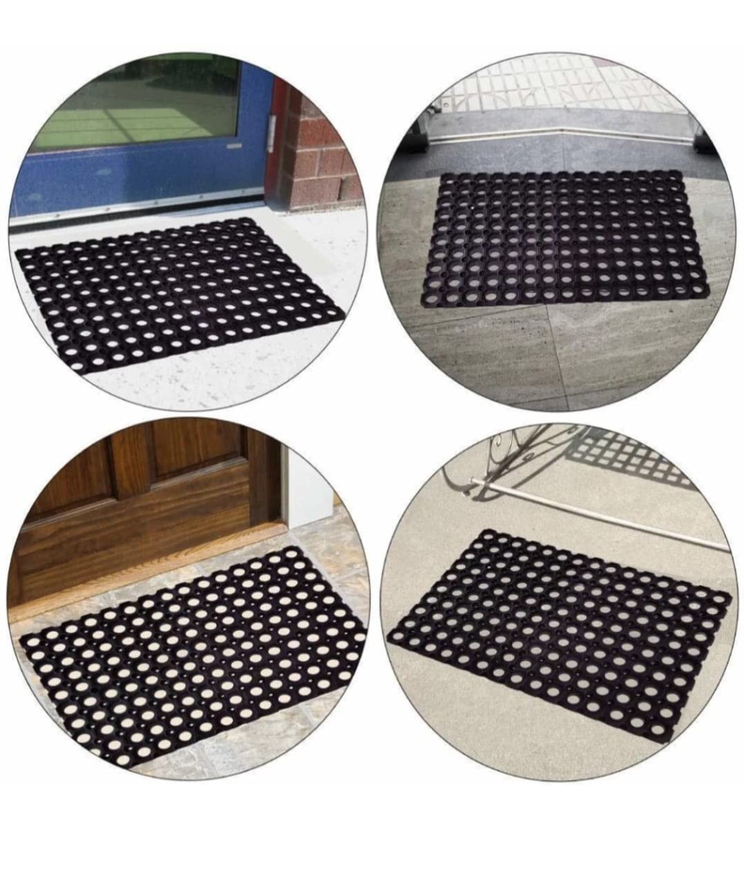 Black Rubber Door Mat - Image 3