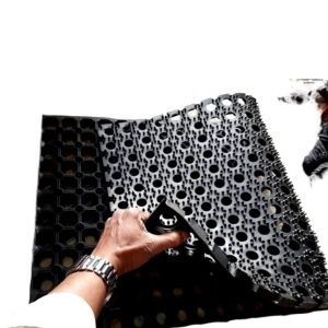 Black Rubber Door Mat