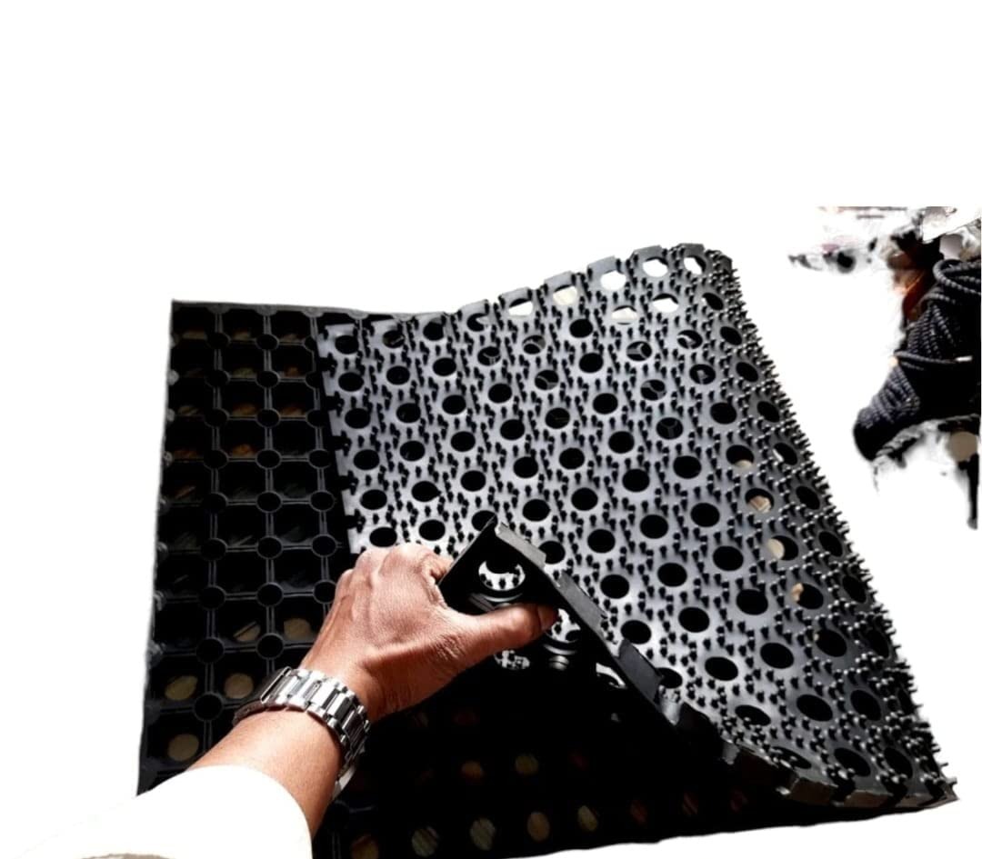 Black Rubber Door Mat