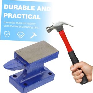 TEHAUX 1pc Heavy-Duty Beating Pad for Blacksmithing and Jewelry Making Single Horn Tool Smooth for Hand-Knock Projects