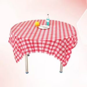 UNICREATE Round Tablecloth,Table Cover with Stain and Wrinkle Resistant Washable Polyester