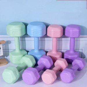 women plastic dumbbell colored 1pc